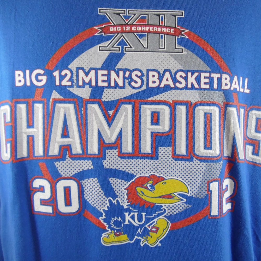 Kansas Jayhawks 2012 Big 12 Champions T-shirt Sz L